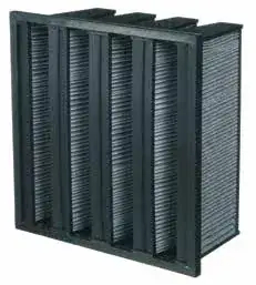 Bộ lọc AHU dạng compact tích hợp than hoạt tính để khử mùi và khí độc