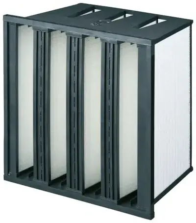 Bộ lọc AHU ISO 16890 dạng compact ePM1 cho tầng lọc tinh của AHU nhà máy